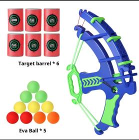 لعبة قوس وسهام كروية للأطفال مع 6 أهداف و5 كرات EVA – ممتعة وآمنة 100%
